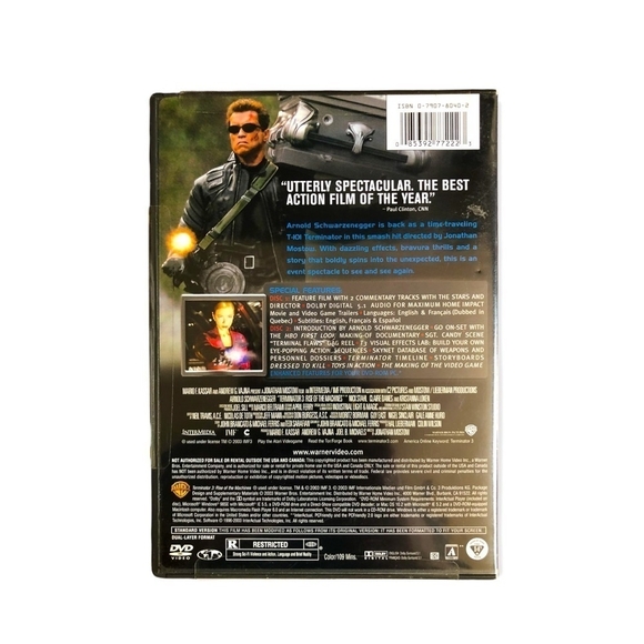 NIB Terminator 3 Rise of the Machines A. Schwarzenegger DVD Action Movie - Picture 2 of 2